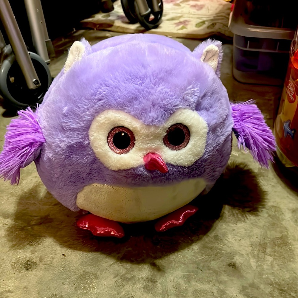 Purple stuff animal owl